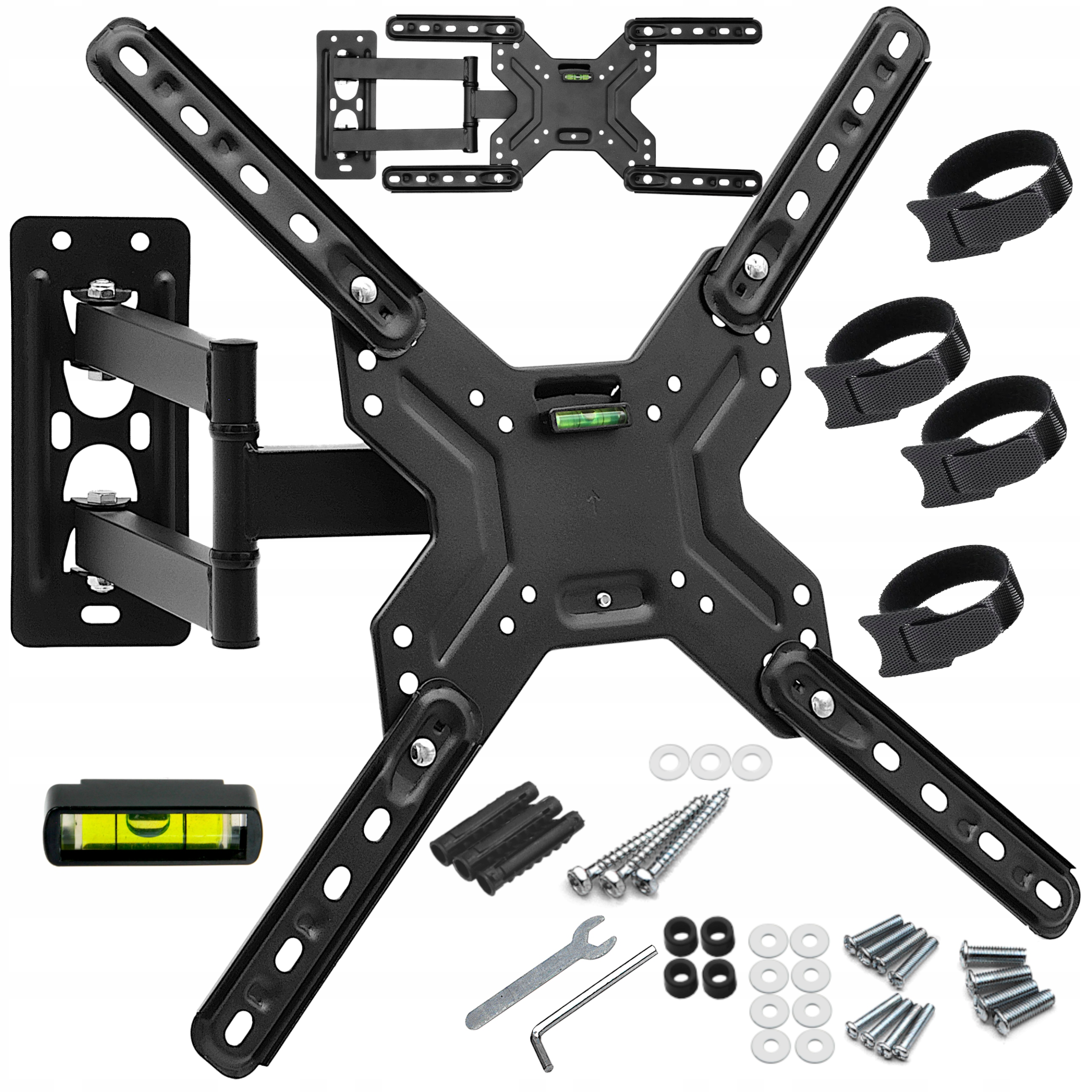 TAMDEL ETX303 držiak TV + 4× TAMDEL VELCRO PÁSMO NA ORGANIZÁCIU KÁBLOV 15CM 1KS. ETX-OP15